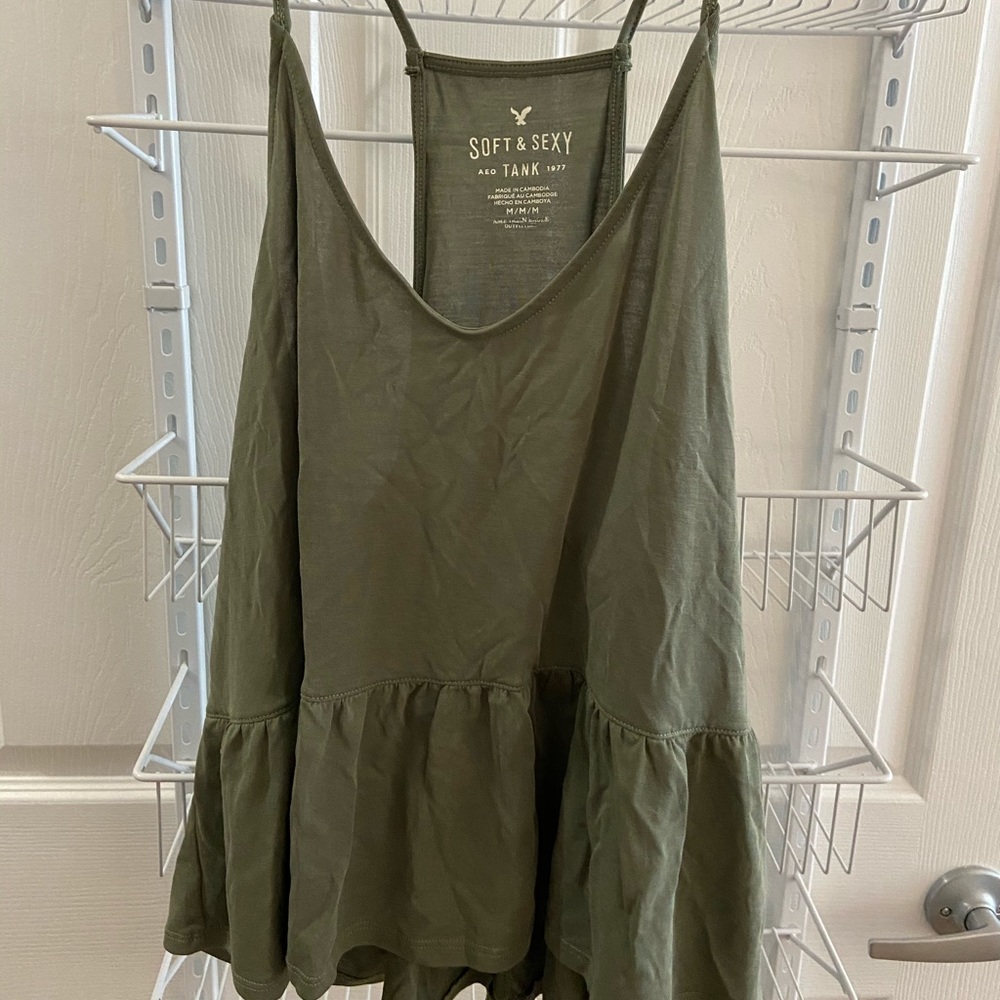 Green tank top